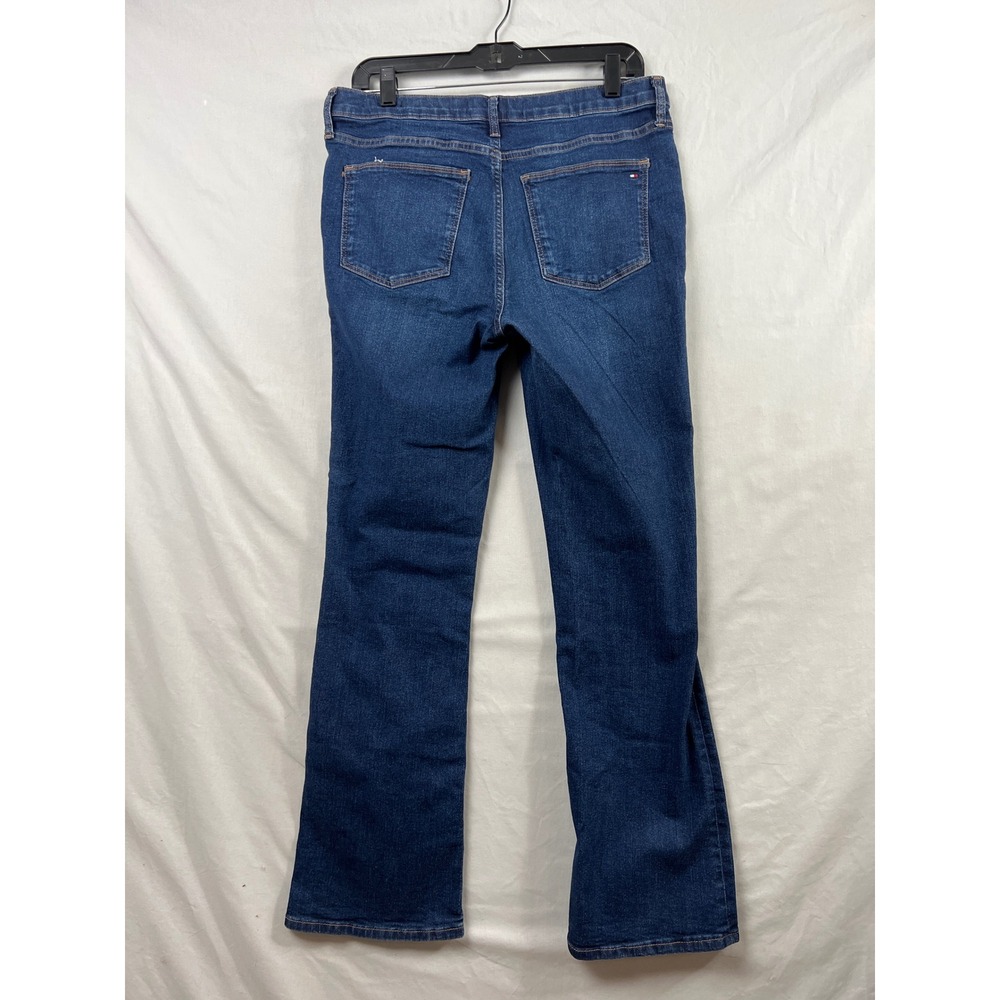 Tommy Hilfiger Tribeca Bootcut Jeans Womens 8 Dark Wash Stretch Mid Rise Denim - Picture 7 of 10